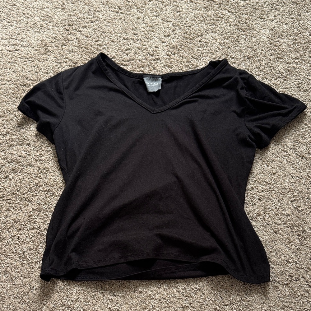 Olivia Rae Classic Black Short Sleeve Tee